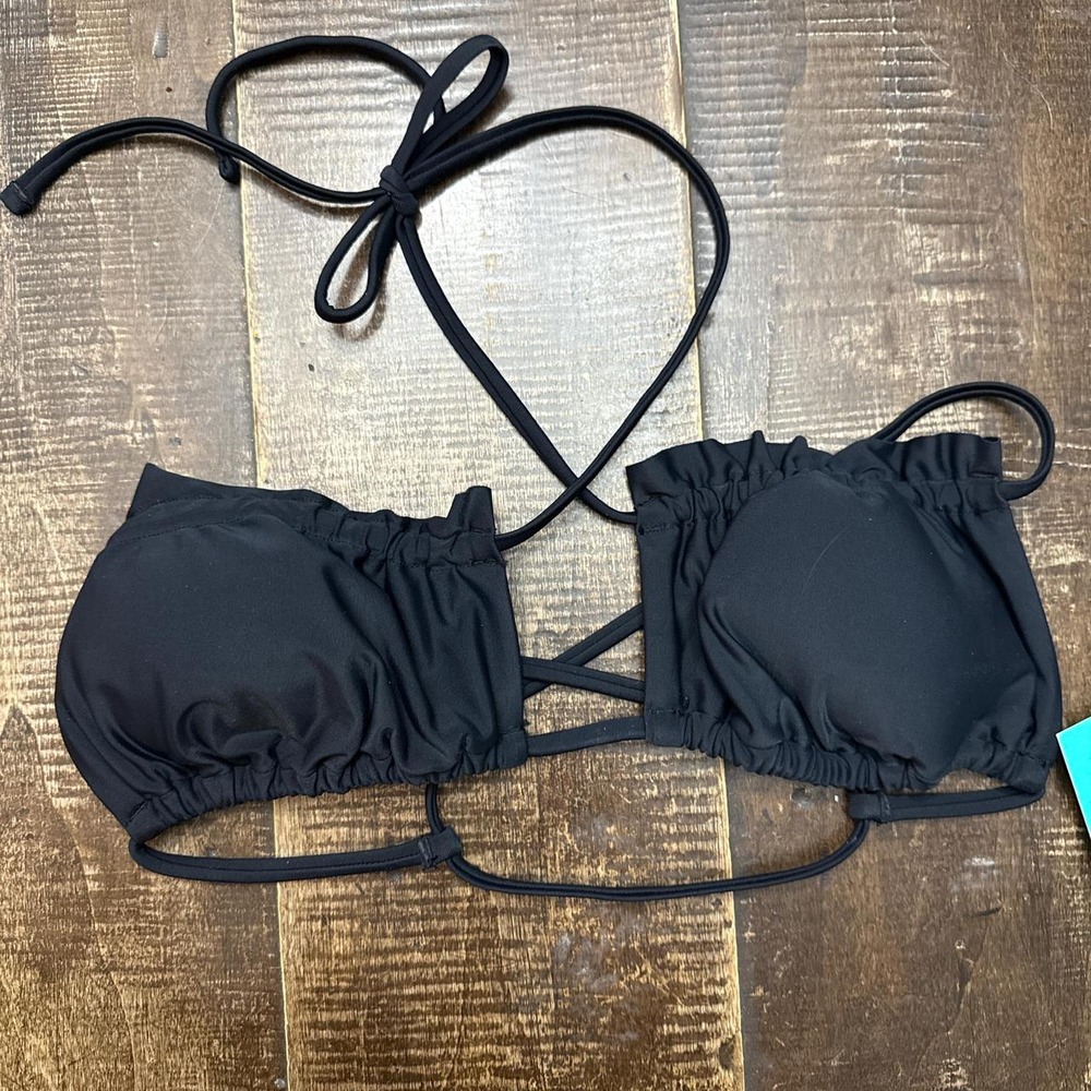 Sports Illustrated black bikini top